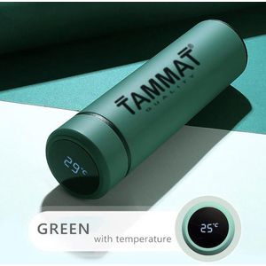 Slimme Thermosfles met LCD temperatuur Display - Curver Isolatiefles 500 ML - Dubbelwandige Thermosfles - Thermosbeker - Isoleerfles - Thermoskan - Travel Mug - bidon drinkfles - Koffiebeker - Drinkflessen - RVS - Smart Thermos