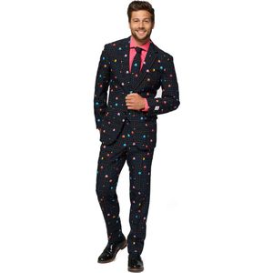 OppoSuits PAC-MAN - Mannen Carnavals Kostuum - Zwart - Maat 58