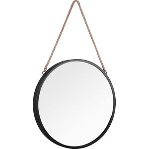 Spiegel - Trion Vicon - Ø40cm - Hangspiegel in Frame - Zwart