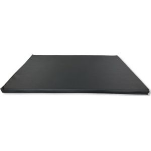 Topmast Leatherlook Benchkussen - Zwart - 105 x 70 cm - Benchmat - Benchmatras - Spatwaterdicht - Hondenkussen