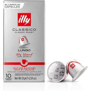 illy Classico Lungo koffie Capsules 1 doos met 10 koffiecups