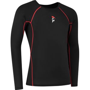 Gladiator Sports Compressie Sportshirt - Heren - Zwart - Maat XXXL