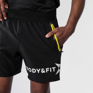 Body & Fit Perfection Movement Short - Sportbroek Heren - Trainingsbroek Mannen - Korte Broek - Zwart - Maat M