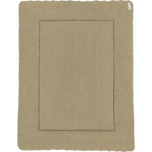Meyco Baby Knots boxkleed - taupe - 77x97cm