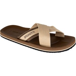 Brunotti Ebbet Heren Flip Flops - Beige - 42