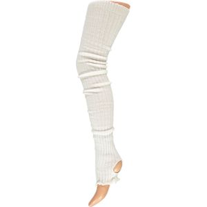 Apollo - Dames legwarmer - Wit - One Size - Beenwarmers - Beenwarmers dames - Beenwarmers carnaval