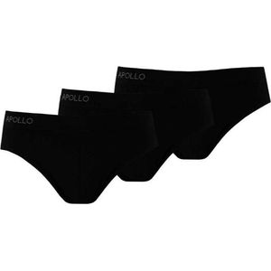 Comfort Essentials - Naadloos Ondergoed Dames - Dames Slips - 3 pack - Zwart - S - Dames Ondergoed Katoen