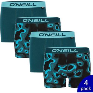 4-Pack O'Neill Sea Heren Boxershorts 900882 - Blauw / Zwart - Maat XXL