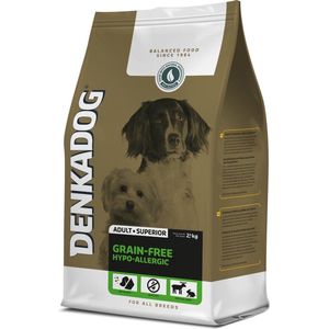 Denkadog Grain-Free Hypo-Allergic Hert&Konijn&Zoete Aardappel - Hondenvoer - 2,5 kg