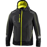 Sparco Tech Softshell Jas - Sportief, Winddicht en waterafstotend | grijs-geel / xl | Softshell Jassen | 02412GSGF4XL