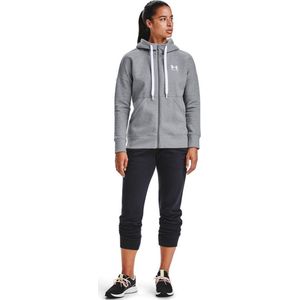 Dames Rival Fleece FZ Hoodie Steel Grey