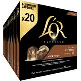 L'OR Lungo Estremo Koffiecups - Intensiteit 10/12 - 10 x 20 capsules