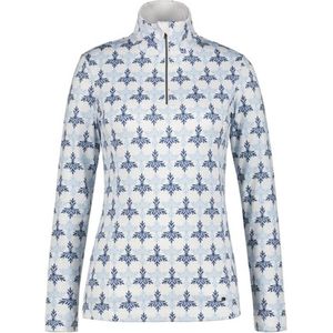 Luhta Dames Hamanki Pully Print Wit/Blauw