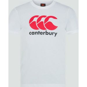 Canterbury Junior Logo T-Shirt Wit - 8 Jaar