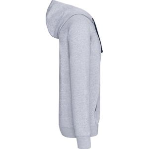 Sweatshirt Heren 3XL Kariban Lange mouw Oxford Grey / Navy 76% Katoen, 21% Polyester, 3% Viscose