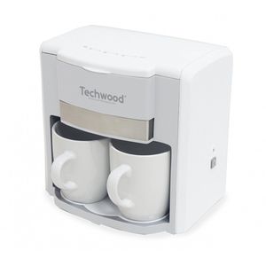Techwood - TCA202 - Duo Koffiezetter - incl. twee porseleinen kopjes