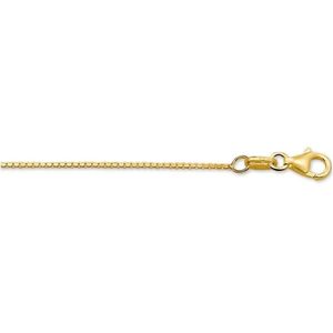 YO&NO - Ketting - Goud - Venetiaans - 0.9mm - 50cm - Sieraden vrouw - Heren - 14k - 585