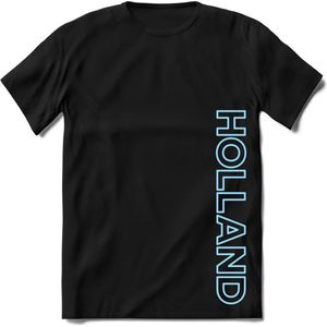 Nederland - Licht Blauw - T-Shirt Heren / Dames  - Nederland / Holland / Koningsdag Souvenirs Cadeau Shirt - grappige Spreuken, Zinnen en Teksten. Maat S