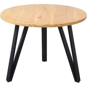 salontafel Santiago- rond- bruin