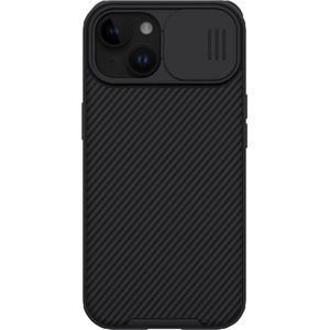 iPhone 15 Plus Zwart Hoesje met Camera bescherming - Nillkin (CamShield Serie) + Cacious Screen Protector