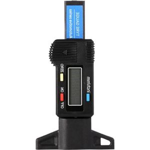 Digitale LCD-bandenmeter voor vrachtwagens - meetbereik 0 - 254 mm - bandenprofielmeter - vrachtwagenbanden tester
