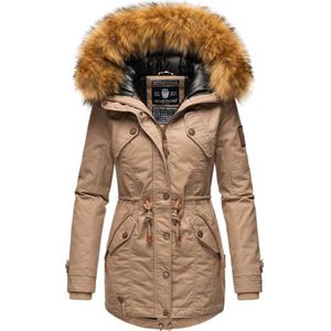 Gewatteerd & Winddicht Navahoo La Viva Princess - Winterjas Dames - Volwassen - Capuchon - Taupe - XXL