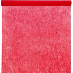 Santex Tafelkleed op rol - non woven polyester - rood - 120 cm x 10 m