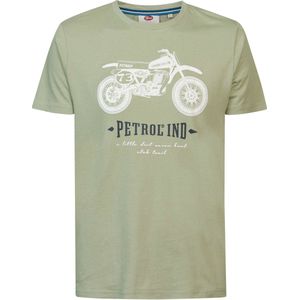 Petrol Industries - Heren Print T-shirt - Groen - Maat M