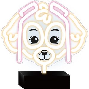 Nickelodeon Neon LED Skye - Paw Patrol - Tafellamp - Bureau lamp - Paw Patrole Skye lamp - Lamp