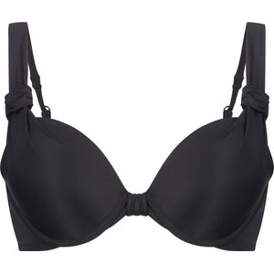 Hunkemöller Dames Badmode Voorgevormde beugel Luxe bikinitop - Zwart - Maat 85F