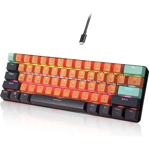 StayPowered Gaming Keyboard - Ultradun 60% - Mechanische Rode Switches - RGB