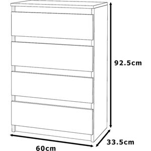 Ladekast TV-kast voor woonkamer Beton 60CM Dressoir Kledingkast Slaapkamer