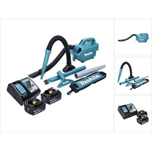 Makita DCL 184 RM accu stofzuiger 18 V 54 mbar 0,5 l + 2x accu 4.0 Ah + lader