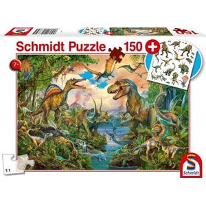 Schmidt Puzzel Wilde Dino' - 150 Stukjes - Puzzel