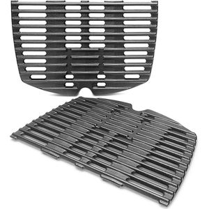 Grillpan gasgrill reserveonderdelen Weber Q100 Q1000 Q1200 Q1400 32 x 216 cm-accessoires Baby Q gietijzeren grillplaat 2 stuks