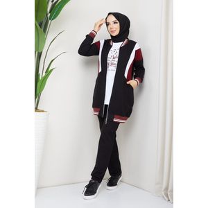 Lange trainingspak voor hijab islamitic pak Official Trainingspak Track suit Dames Trainingspak Dames Set Merk MMH Set Fashion Casual Trainingspak Dames Kleding -L