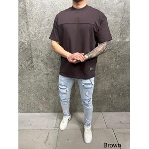 Zomer Mannen Casual T-shirts Nieuwe Harajuku T-shirts Tie Dye Mens Losse Korte Mouwen Tops Tees Shirts Street Kleding oversize - S