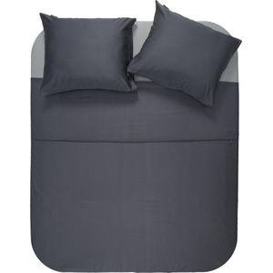 Cuddle Nature - Bamboo - Dekbedovertrek - 100% Bamboe - Lits-jumeaux - 240x200/220 cm - Antraciet