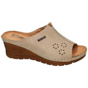 Pollonus Comfort Shoes -Dames -  taupe - slippers & muiltjes - maat 36