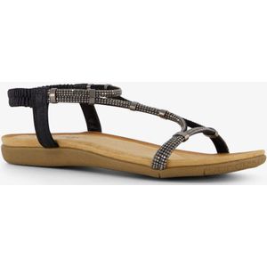 Blue Box dames sandalen met glitters zwart - Maat 42