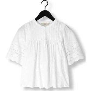 Ruby Tuesday Salome Blouse With Half Embro Sleeves And Round Neck Blouses Dames - Wit - Maat 42