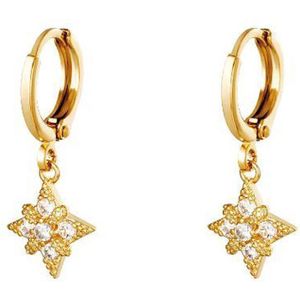 Oorbel Diamant Star - Yehwang - Oorbellen - One size - Goud