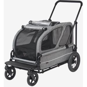 AirBuggy Carriage Set Earth Grey – Honden buggy - Comfortabel reizen met jouw huisdier
