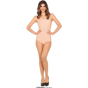 Guirca - Dans & Entertainment Kostuum - Bodysuit Ballet En Gym Beige - Vrouw - beige - Maat 38-40 - Carnavalskleding - Verkleedkleding