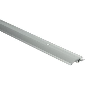 Overgangsprof. Kuberit PVC klik 4-9,5 mm zilver