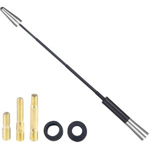 Intrekbare aluminiumlegering dakantenne met schroeven en sterke FM/AM-ontvangst voor auto (zilver)
