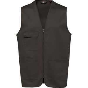 Gilet Unisex XS WK. Designed To Work Mouwloos Dark Grey 65% Polyester, 35% Katoen