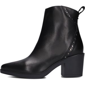 Notre-V 15641\b Enkellaarsjes - Enkelboots met rits - Dames - Zwart - Maat 37