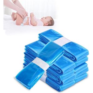 10 stuks navulfolie voor luieremmer 45 m herbruikbaar geurdichte luieremmer navulzakken tot 320 luiers blauw - Compatibel met Angelcare/Tommee Tippee/Litter Locker