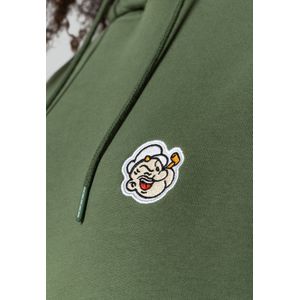 A-dam Popeye - Hoodies - Katoen - Trui - Dames - Groen - XS